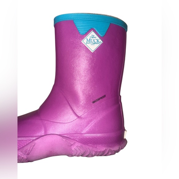 NEW NWT MUCK Forager pink BOOTS youth girls waterproof shoes size 5 - Picture 11 of 12